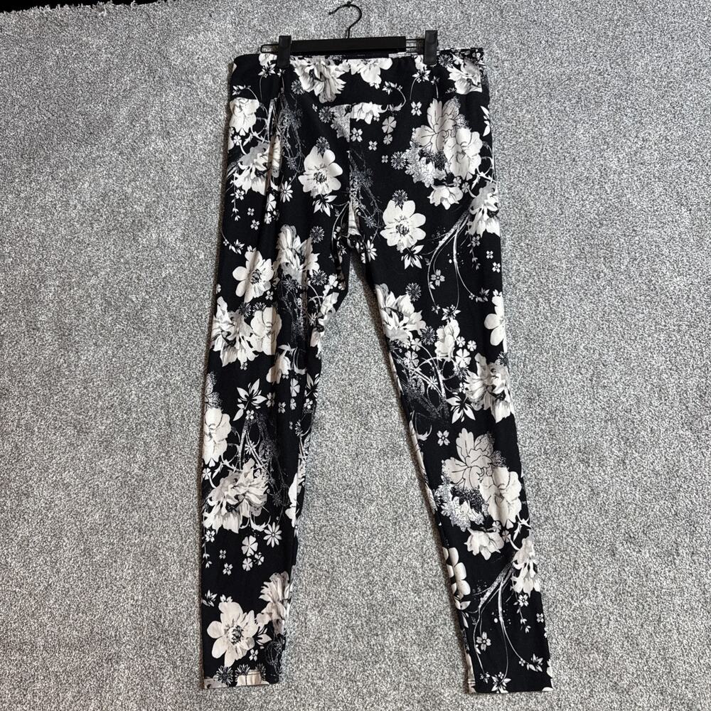 Floral Boho Chic Leggings Plus Sz Tall Curvy Dark Fairy Grunge Comfy High Waist